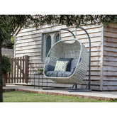 Dove Grey Rattan Double Hanging Cocoongarden